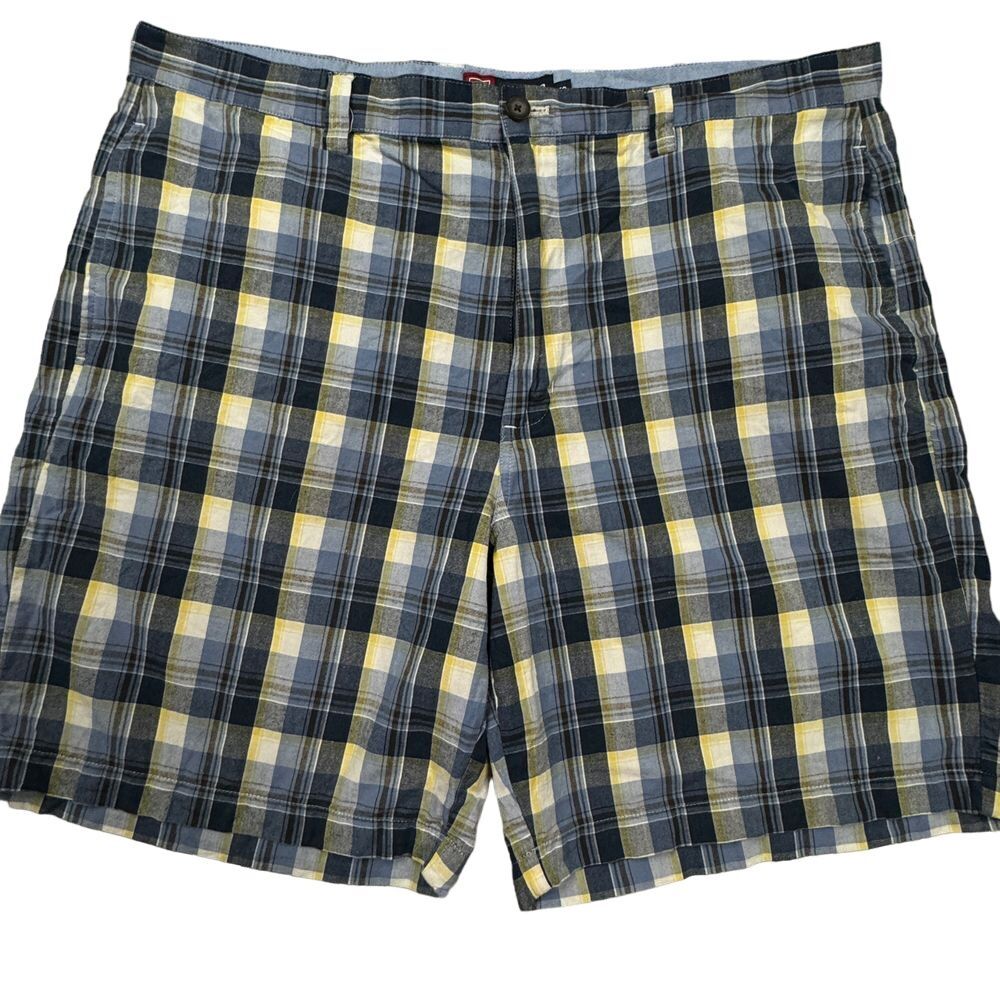 Vintage Chaps Ralph Lauren Shorts Men's Size 40 Plaid Flat Front